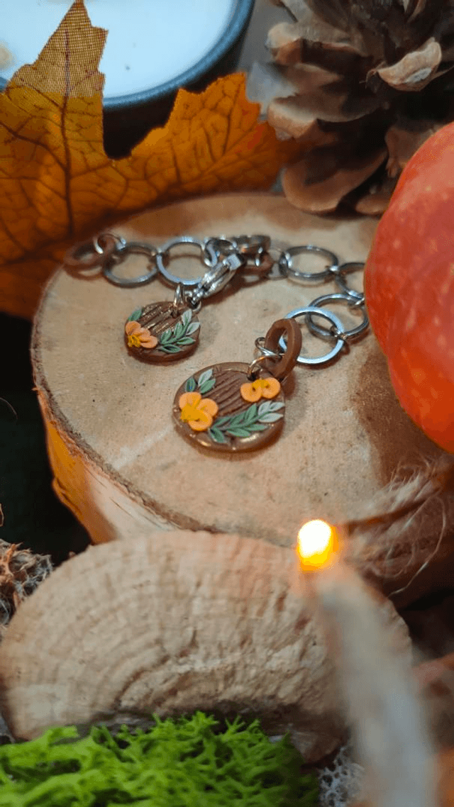 Compte-rang Porte de Hobbit orange