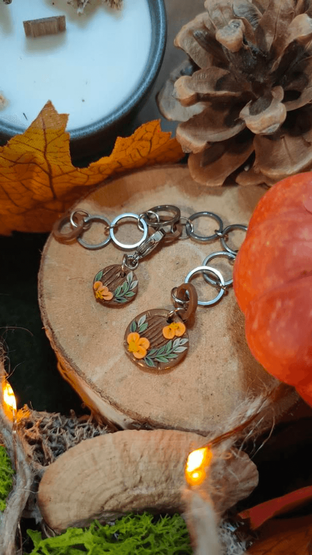Compte-rang Porte de Hobbit orange
