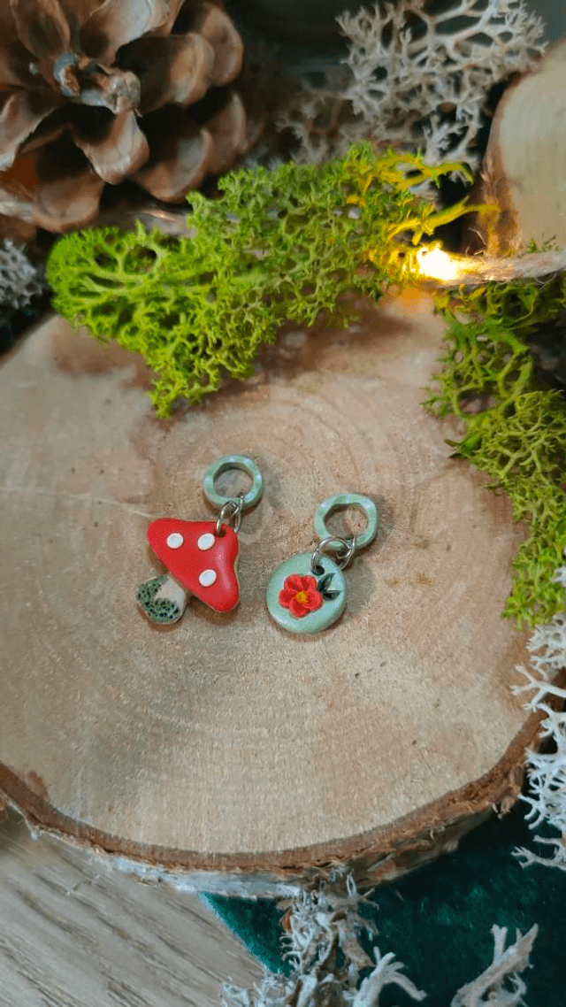 Marqueur Champignon lot de 2