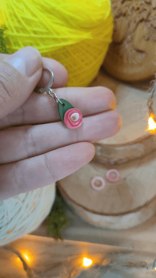 Marqueur de progression fleur abstraite + 5 anneaux