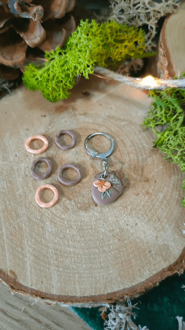 Marqueur amovible Gland fleuri + 5 anneaux